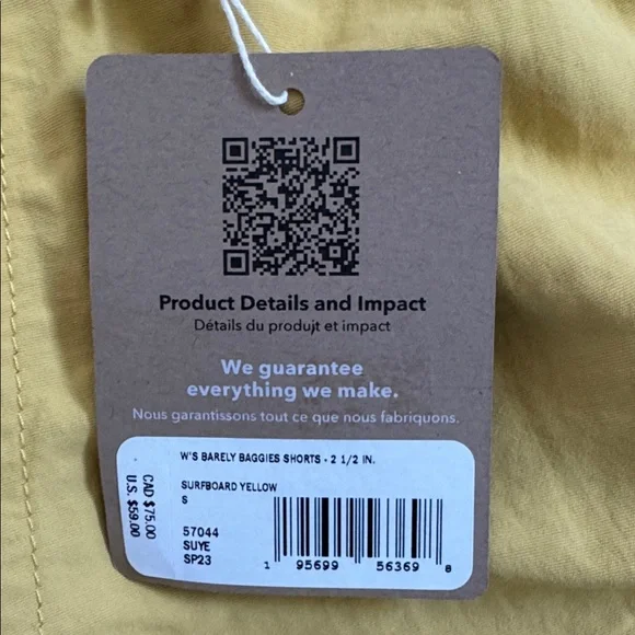 Patagonia Women's barely baggies shorts 2.5 in inseam NWT size S - Picture 2 of 4